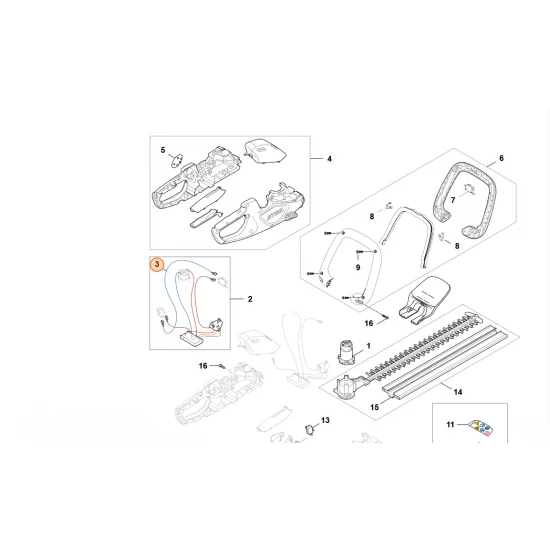 STIHL  Wiązka kabli HA08 430 2200
